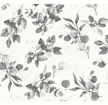 Tapete mit Eukalyptusblättern und -zweigen