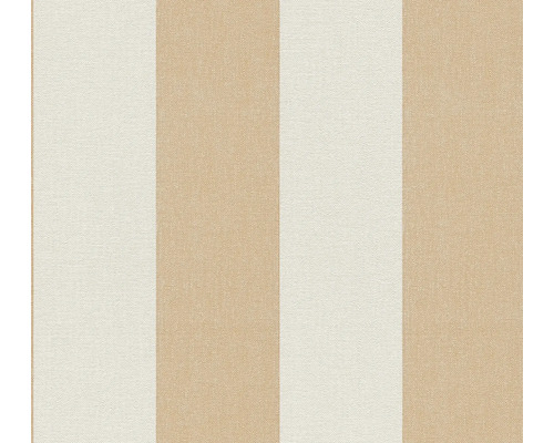 Vliestapete 3979-42 Pure Elegance Landhaus Blockstreifen gelb Tapete mit Streifenmuster