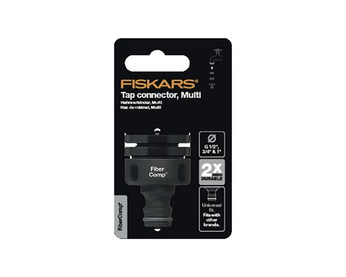 Fiskars Raccord de robinet Multi pour tuyaux d''arrosage