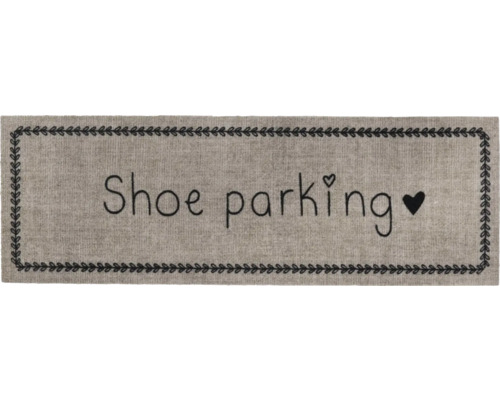 Paillasson anti-salissure Shoeparking gris 120x40 cm