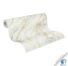 Rouleau de papier peint à aspect marbré