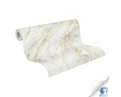 Rouleau de papier peint à aspect marbré