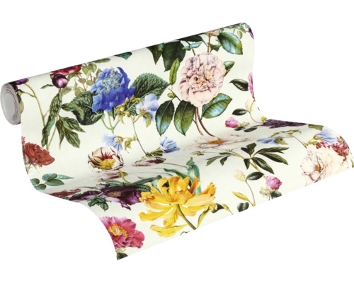 Rouleau de papier peint à motifs floraux