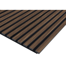 Panneau acoustique noyer plaxé sur un côté 2670 x 572 x 19 mm