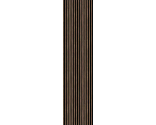 Panneau acoustique noyer plaxé sur un côté 2670 x 572 x 19 mm Panneau acoustique noyer plaxé sur un côté 2670 x 572 x 19 mm