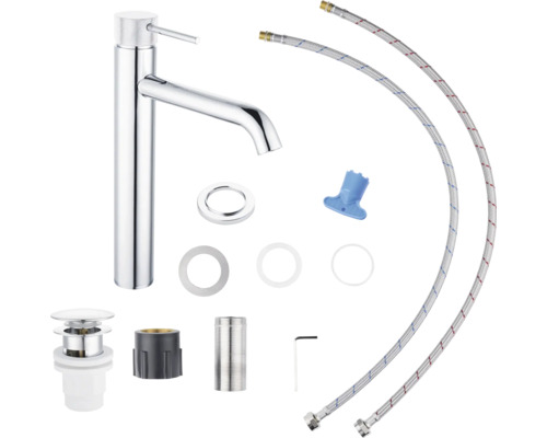 Robinet de lavabo avec accessoires pour installation de salle de bain