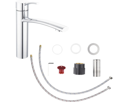 Robinet de lavabo avec accessoires de montage