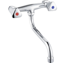 Robinet chromé avec leviers pour eau froide et eau chaude