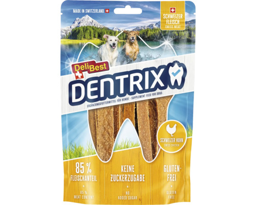 Hundesnack Delibest Dentrix Hähnchenfleisch 70 g DeliBest Dentrix Hundesnack mit Schweizer Huhn