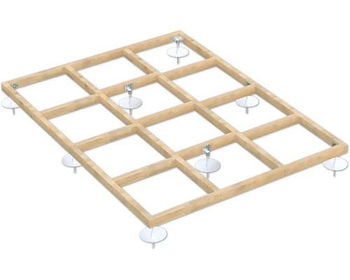 Cadre de fondation Palmako 240 x 180 x 12 cm apprêt par immersion marron
