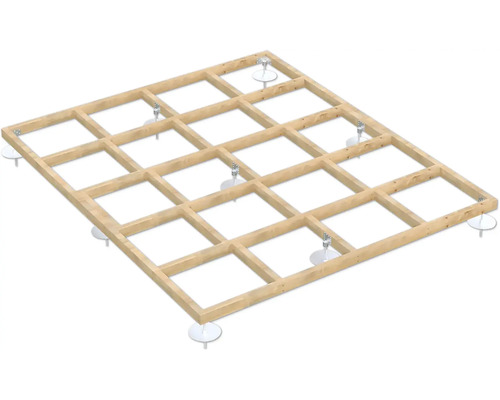 Cadre de fondation Palmako 270 x 230 x 12 cm apprêt par immersion marron