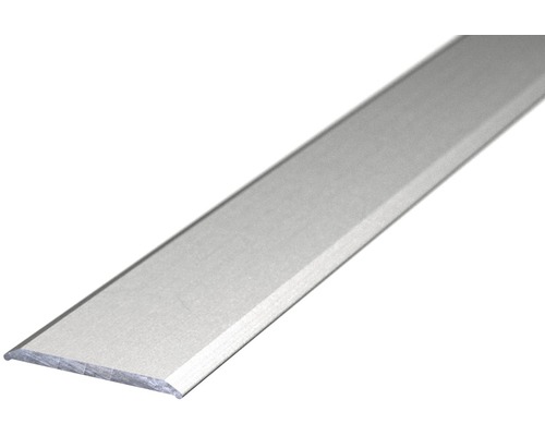 Barre de seuil aluminium autocollant argenté 24x2x1000 mm