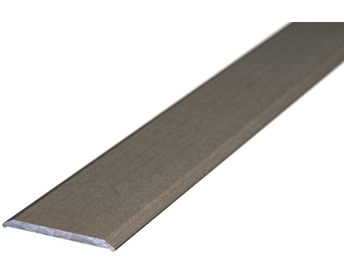 Profilé de jonction aluminium aspect acier inox autocollant 24 mm x 100 cm