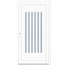 Weiße Innentür mit vertikalen Streifen