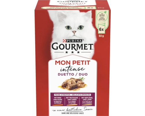 Katzenfutter Gourmet Mon Petit Duetti Mix Fleisch Gourmet Mon Petit Intense Duetto Katzenfutter 6er Packung