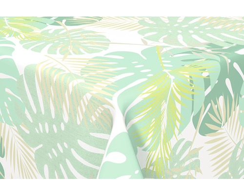 Nappe Palm tree largeur 140 cm (marchandise au mètre) Nappe avec motif monstera et palmier