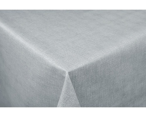 Tischdecke linen grau 140 cm breit (Meterware)