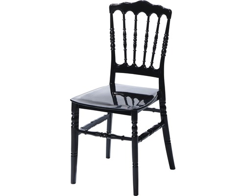 Chaise de mariage VEBA Napoleon 43 x 41 x 89,5 cm plastique noir