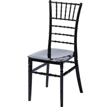 Chaise Chiavari noire en plastique