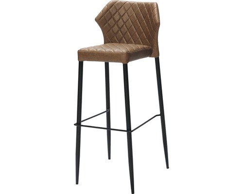 Tabouret de bar VEBA Louis 47 x 50 x 105 cm acier marron