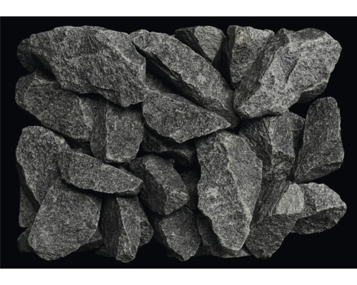 Saunasteine aus grauem Stein