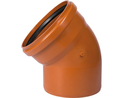 Coude pour tuyau d'évacuation 45° DN 315 mm Coude de tuyau d''eaux usées avec joint