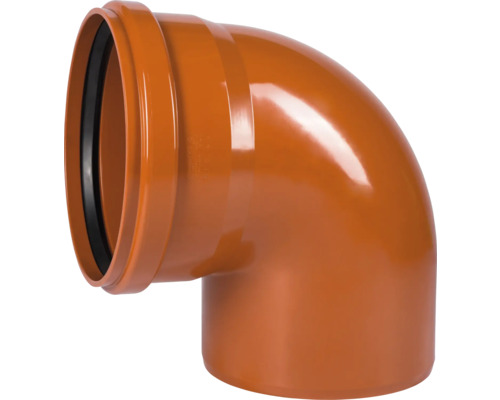 Coude pour tuyau d'évacuation 87° DN 315 mm Coude de tuyau d''évacuation des eaux usées avec un angle de 90 degrés en plastique