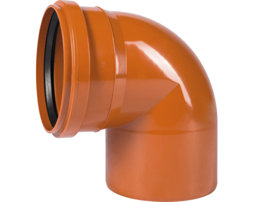 Coude pour tuyau d'évacuation 87° DN 250 mm Coude de tuyau d''évacuation des eaux usées avec un angle de 90 degrés
