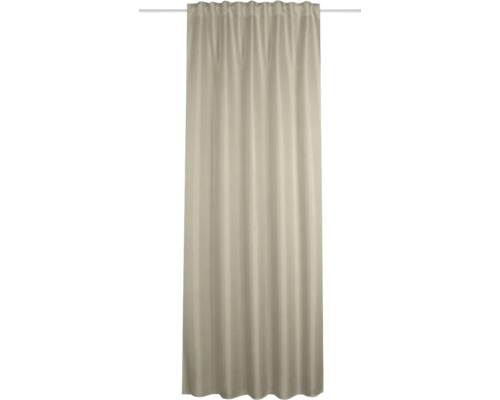 Rideau avec galon fronceur John beige 245x135 cm