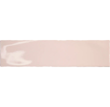 Einzelne rosa Wandfliese
