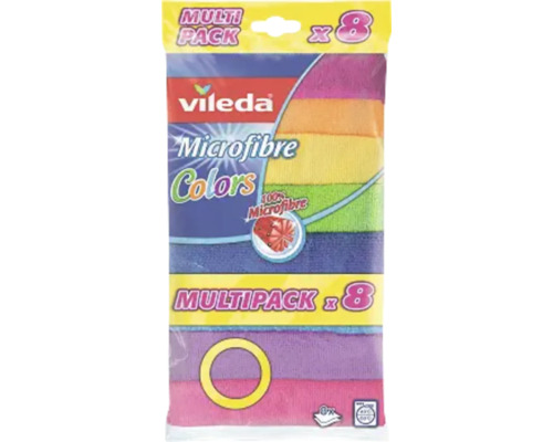 Vileda Microfaser Allzwecktücher Multi Colour 8er XXL Pack