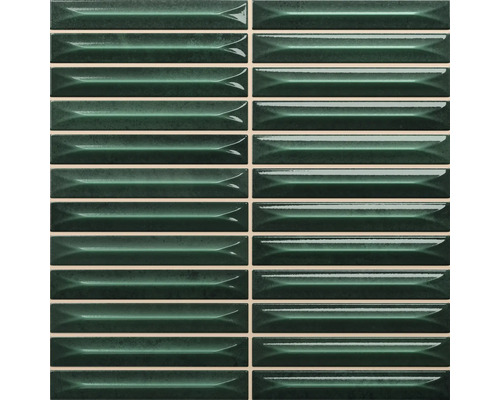 Wandfliese Nairobi Arrow green 20x20cm Rechteckige, grüne Wandfliesen für den Innenbereich.