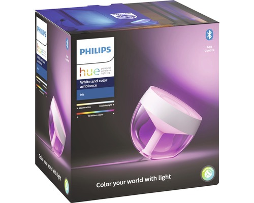 Lampe Philips Hue Iris White and Color Ambiance dans son emballage