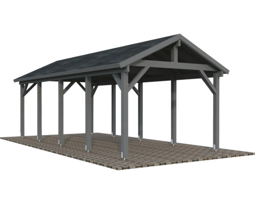 Einzelcarport Palmako Robert 23,1 m² 315 x 732 cm dunkelgrau