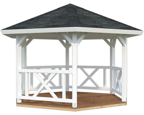 Pavillon Palmako Betty 9,9 m² 384 x 337 cm blanc