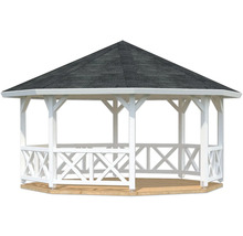 Pavillon Palmako Betty 18 m² 465 x 465 cm weiss