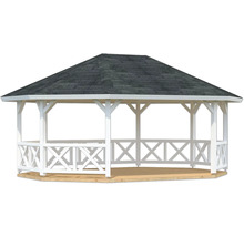 Pavillon Palmako Betty 25 m² 467 x 617 cm weiss
