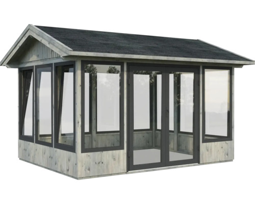 Pavillon Palmako Isabella 10,9 m² inkl. Fussboden 401 x 303 cm tauchgrundiert grau Pavillon Palmako Isabella 10,9 m² inkl. Fussboden 401 x 303 cm tauchgrundiert grau