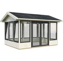 Pavillon Palmako Isabella 10,9 m² inkl. Fussboden 401 x 303 cm tauchgrundiert