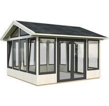 Pavillon Palmako Isabella 14,7 m² inkl. Fussboden 401 x 401 cm natur