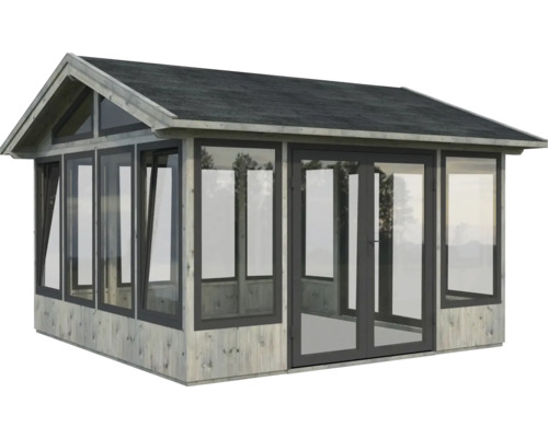 Pavillon Palmako Isabella 14,7 m² inkl. Fussboden 401 x 401 cm tauchgrundiert grau Pavillon Palmako Isabella 14,7 m² inkl. Fussboden 401 x 401 cm tauchgrundiert grau