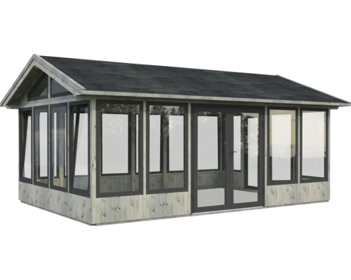 Pavillon Palmako Isabella 22,2 m² inkl. Fussboden 597 x 401 cm tauchgrundiert grau Pavillon Palmako Isabella 22,2 m² inkl. Fussboden 597 x 401 cm tauchgrundiert grau