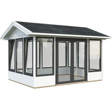 Pavillon Palmako Isabella 10,9 m² inkl. Fussboden 401 x 303 cm weiß