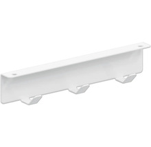 Barre de penderie avec trois crochets pour montage mural