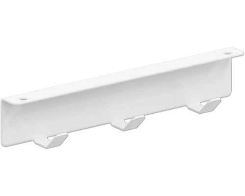 Barre de penderie avec trois crochets pour montage mural