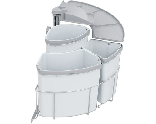 Système de tri des déchets avec plusieurs conteneurs pour montage en cuisine