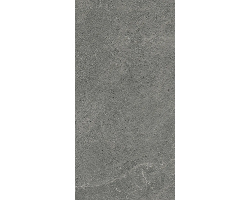 Carreau gris en grès cérame avec surface mate.