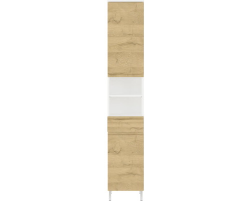 Germania Hochschrank GW-TORRANCE BxHxT 34 x 190 x 34 cm Frontfarbe grandson-eiche Hochschrank mit Holztür und Regalen