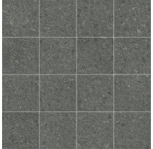 Dalle de terrasse en grès cérame fin Pebbles Dark Grey 60x60x2 cm