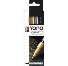 Marabu Yono Metallic Marker Stift 0,5 bis 1,5 mm 4er Pack